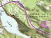 Portion of Digital Raster Graphic (DRG) of Lake Lynn WV quad with Hillside Shading