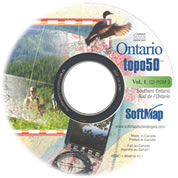 Canadian Topographic Map Software - SoftMap CD