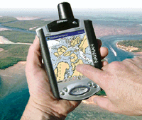 Maptech Pocket Navigator displaying a nautical chart.